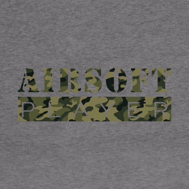 Airsoft Player (Camo Design) by WordvineMedia